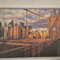 quadro stampato città New York con cornice 