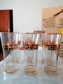 Nr.6 bicchieri da bibita vintage