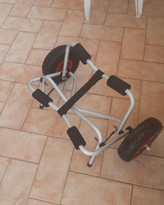 carellino per trasporto kayak canoa sup