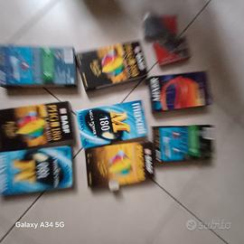 videocassette e audio cassette nuove 