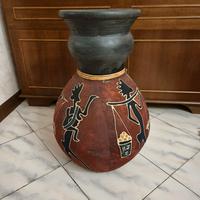 Vaso decorativo in stile etnico/africano