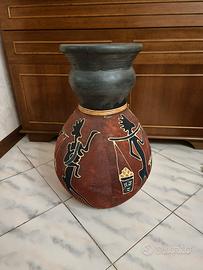 Vaso decorativo in stile etnico/africano