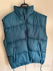 Giacca in piuma naturale d'anatra s/maniche tg.L