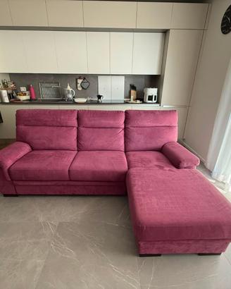 Divano con chiase longue contenitore prat. nuovo
