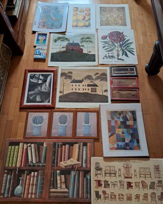 Stampe, litografie e cornici