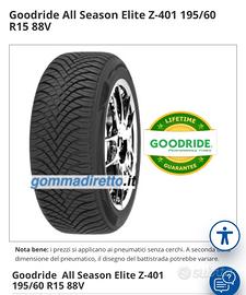 Gomme Goodride All Season Elite Z-401 195/60 R15 8