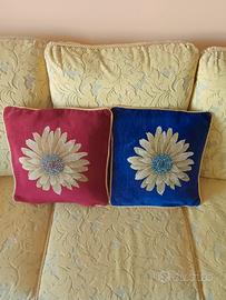 Coppia di fodere in velluto