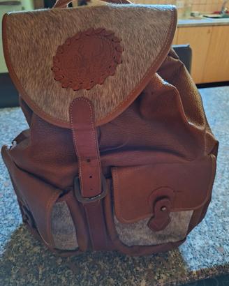 zaino pelle vintage 