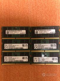32gb ram ddr5 sodimm sk hynix micron 5600 4800