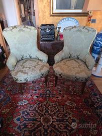 Coppia di poltroncine da camera anni '50