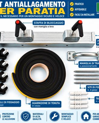 kit per paratie antiallagamento 