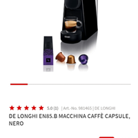 Macchina caffè espresso delonghi nespresso