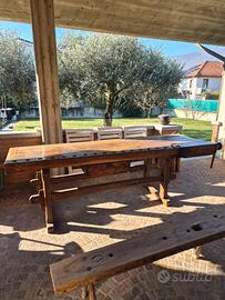 Tavolo da falegname antico