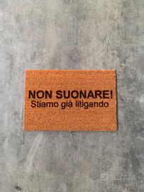 ZERBINO TAPPETO "NON SUONARE!"