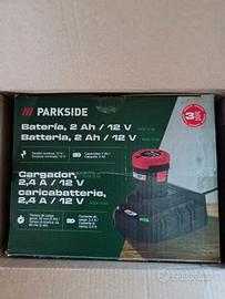 batteria più caricabatteria Parkside 