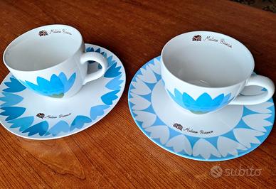 2 tazze con piattino Mulino Bianco Fiordaliso
