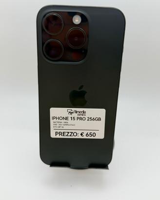 iPhone 15 Pro 256GB nero usato garanzia 