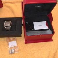 Orologio Cartier Santos wssa0037 misura large