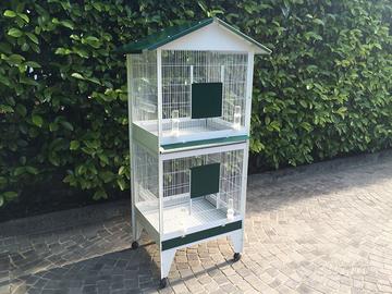 Voliera Zante 2 Scomparti Verniciata  cm 82x65x165
