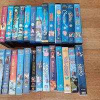 videocassette VHS Disney e altri cartoni animati