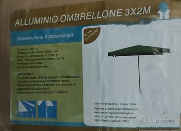 Ombrellone 3x2mt alluminio