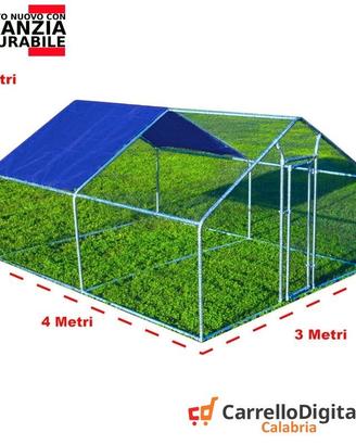 Recinto per Polli 3x4 m x h 2 m – 12 mq - viola