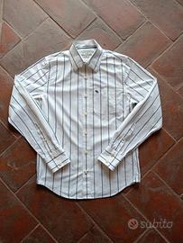 Camicia Vintage Abercrombie&Fitch bianca e blu 