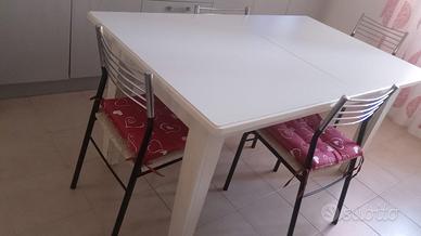 tavolo bianco allungabile 