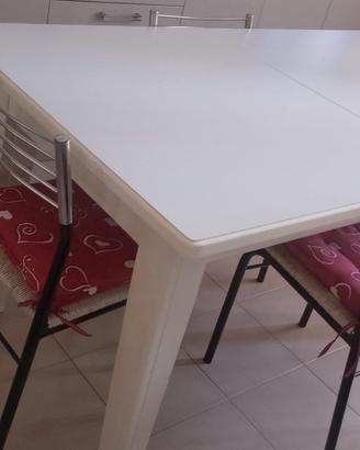 tavolo bianco allungabile 