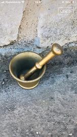 Mortaio in ottone anni 40/50