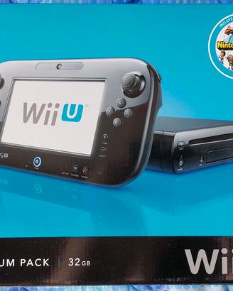 NINTENDO WII U+CONTROLLER+NUNCHUK+REMOTE PLUS