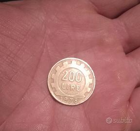 Moneta 200 lire anno 1978