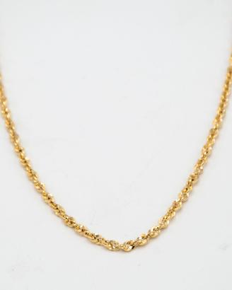 Collana in oro giallo 9kt a cordoncino lucido S.73