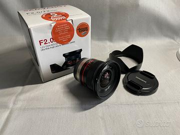 SAMYANG 12mm f/2.0 NCS CS attacco Fuji X-Mount