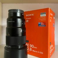 Obbiettivo Sony FE 90mm f2.8 Macro G OSS
