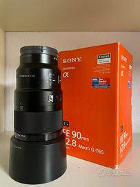 Obbiettivo Sony FE 90mm f2.8 Macro G OSS