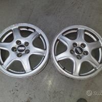 2 Cerchi In Lega Da 15" Per Volkswagen Golf 3 GTI