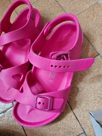 sandali in plastica birkenstock numero 31 fuxia