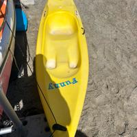 Kayak/canoa monoposto in plastica