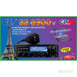 Ricetrasmettitore mobile 10 metri CRT SS 6900v