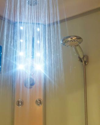 Doccia idromassaggio con luci e radio 90x90