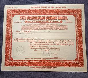 Regno Unito Certificato Azionario Privilegiato P.C