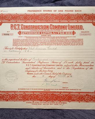 Regno Unito Certificato Azionario Privilegiato P.C