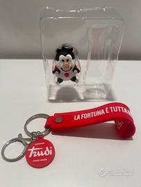 Trudi portachiavi Coccinella con moschettone