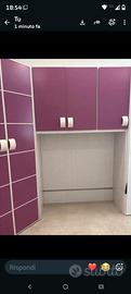 armadio a ponte con cabina angolare.. 