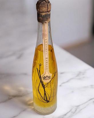 Bottiglia di liquore millefiori anni '60