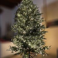 Albero di Natale grande alto 290 cm palle di vetro