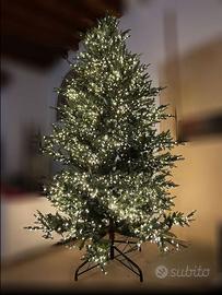 Albero di Natale grande alto 290 cm palle di vetro