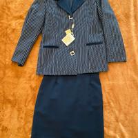 Tailleur donna blu e bianco – Taglia 48