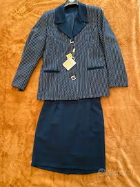 Tailleur donna blu e bianco – Taglia 48